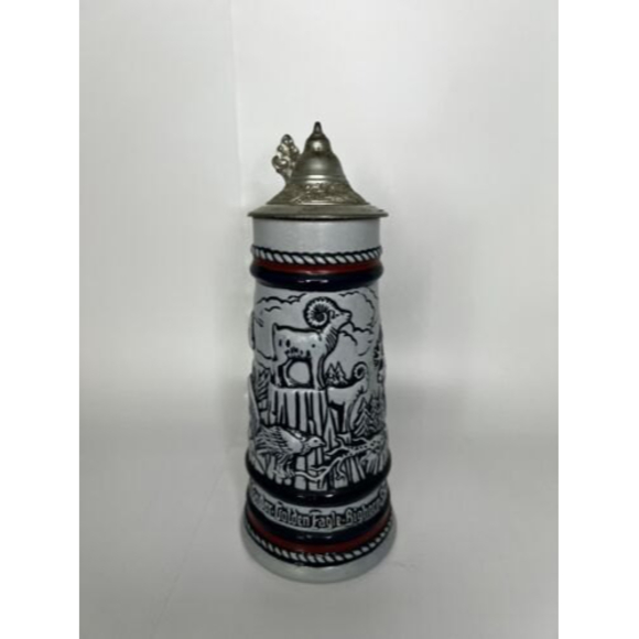 Vintage 1976 Wildlife Beer Stein Handcrafted in Brazil, Avon Exclusive - Picture 2 of 8